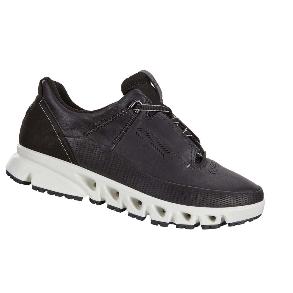 Women\'s Ecco Multi-vent Outdoor Sneakers Black | USA 226XYU